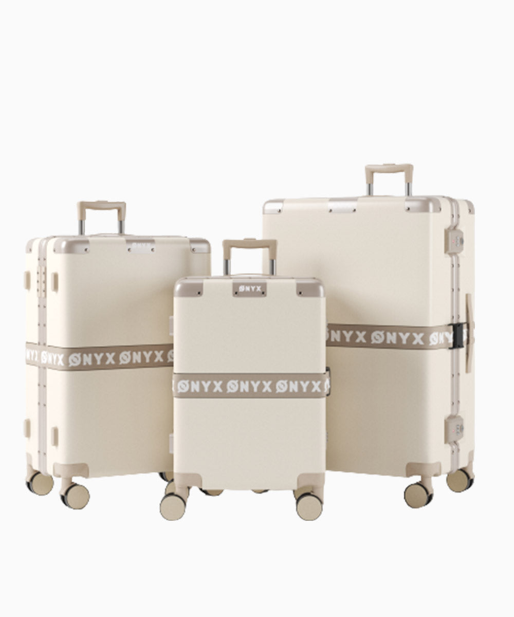 scheerapparaat aangrenzend Struikelen ONYX® Handbagage & Check-in koffer - 33/65/100L - Beige | ONYX Journey –  Onyx