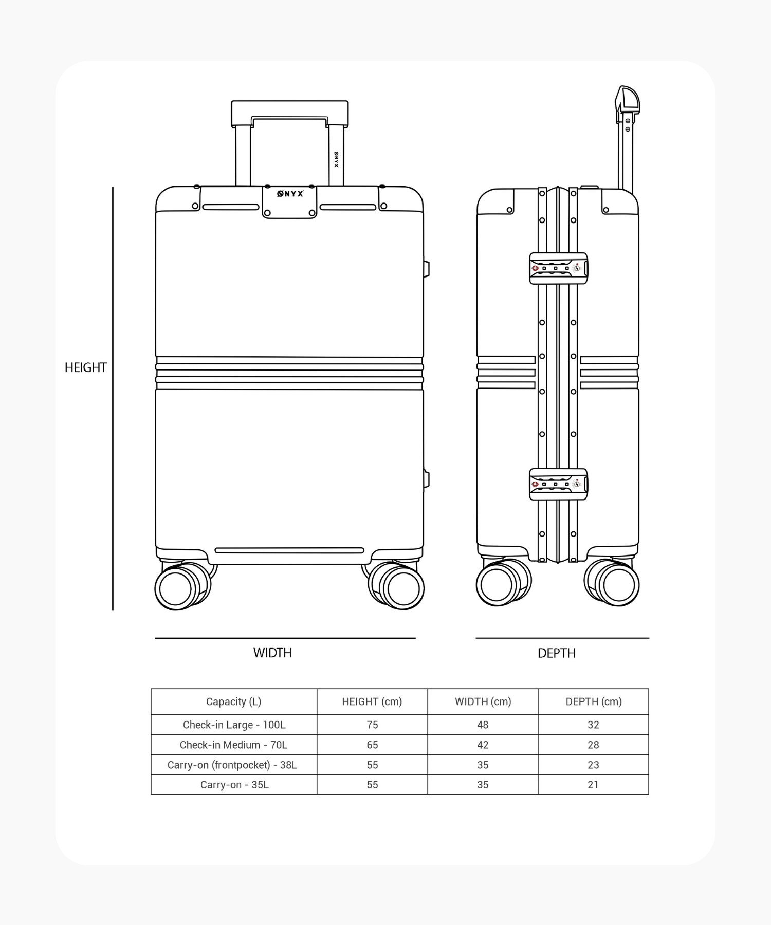 Hybrid Pro Kofferset 2-teilig mit Frontfach