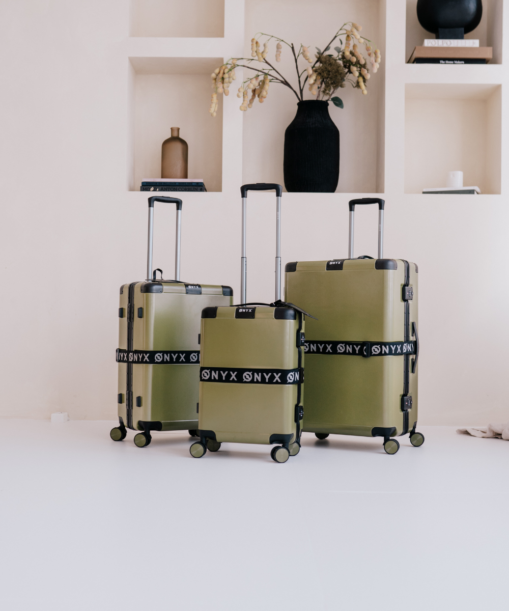 Suitcase set 3-piece - 33/65/100L - Green