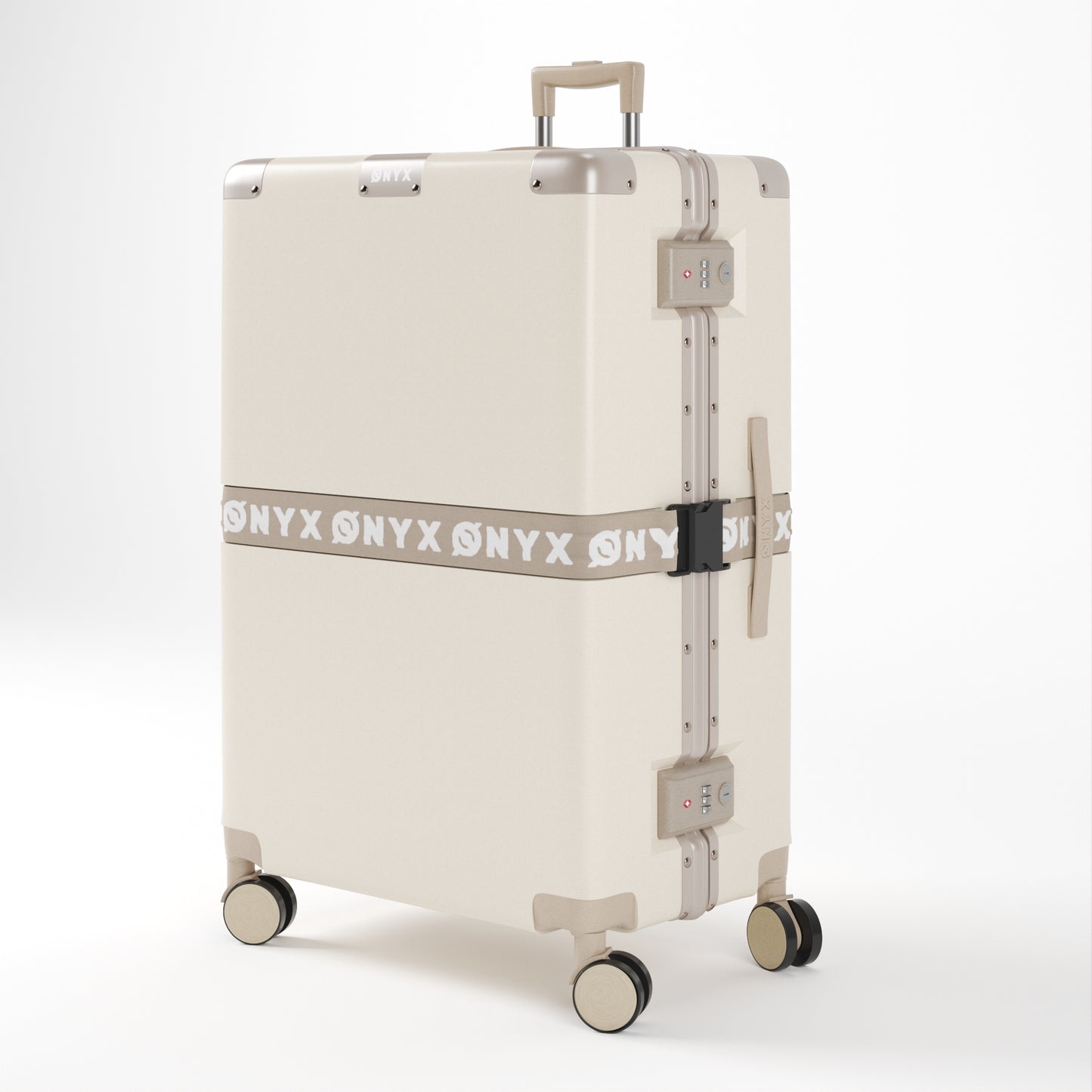 Kofferset 3-delig - Handbagage & Check-in koffer - 33/65/100L - Beige