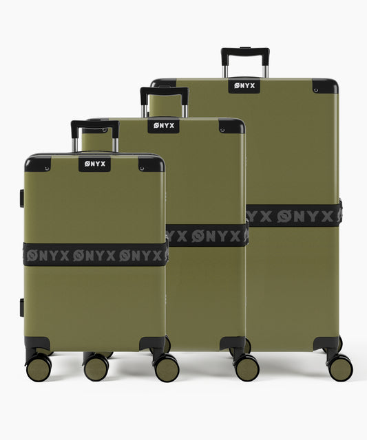 Suitcase set 3-piece - 33/65/100L - Green