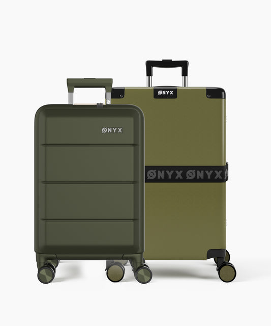 Suitcase set 2-piece - 35/65L - Green