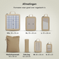 Compressie Packing Cubes - 7st - Beige