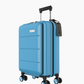 Hand luggage Suitcase with front pocket - 35L - Blue