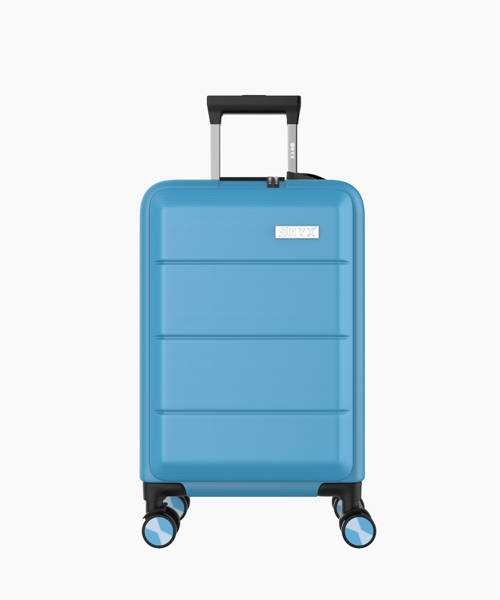 Hand luggage Suitcase with front pocket - 35L - Blue