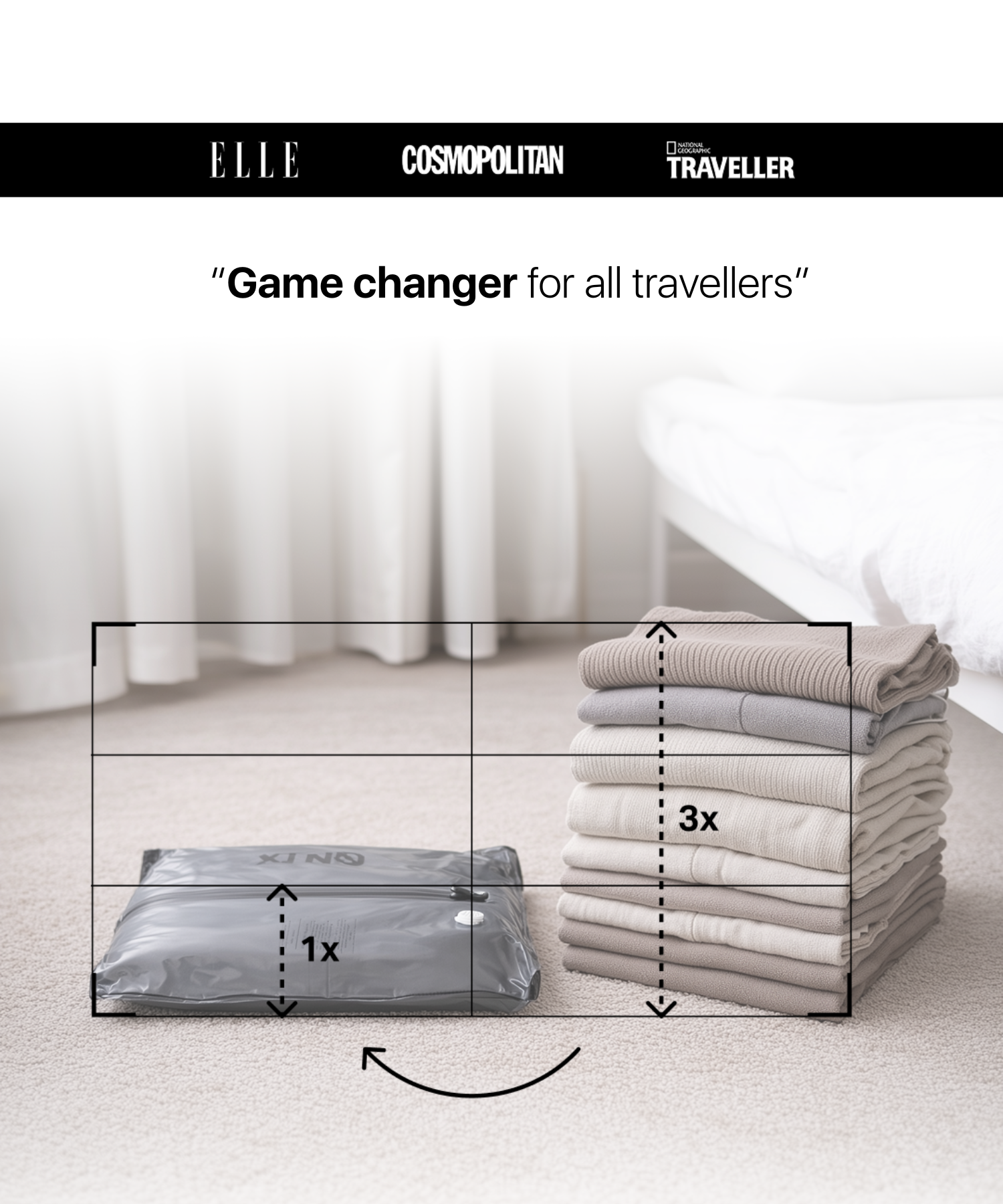 Aircube™ Vacuum Packing Cube bundel