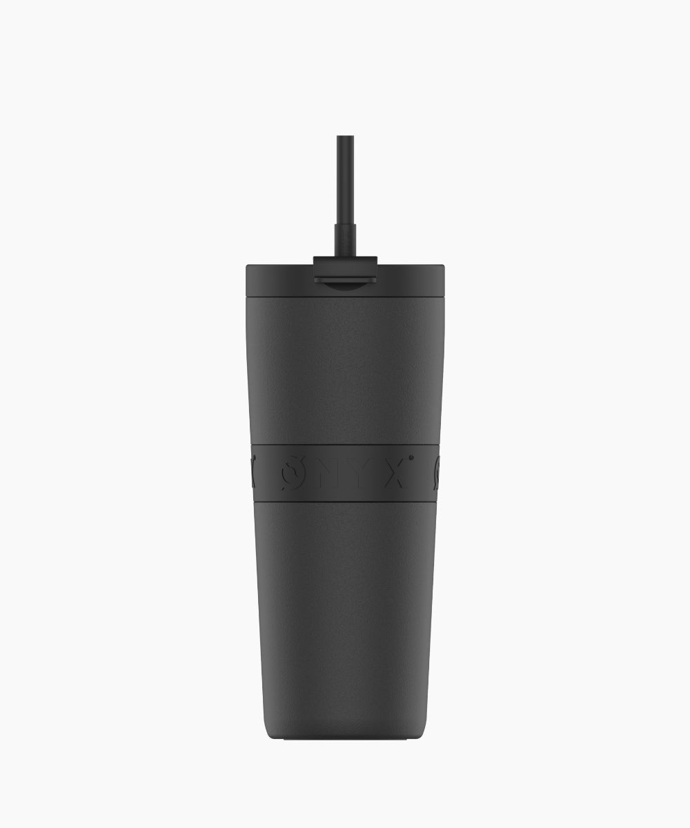 Drinkfles 2-in-1 tumbler 700ml - zwart