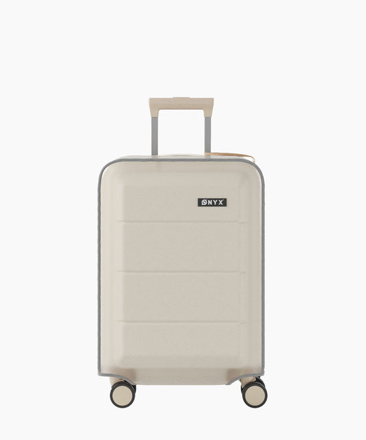 Transparent suitcase cover - 35L with front pocket