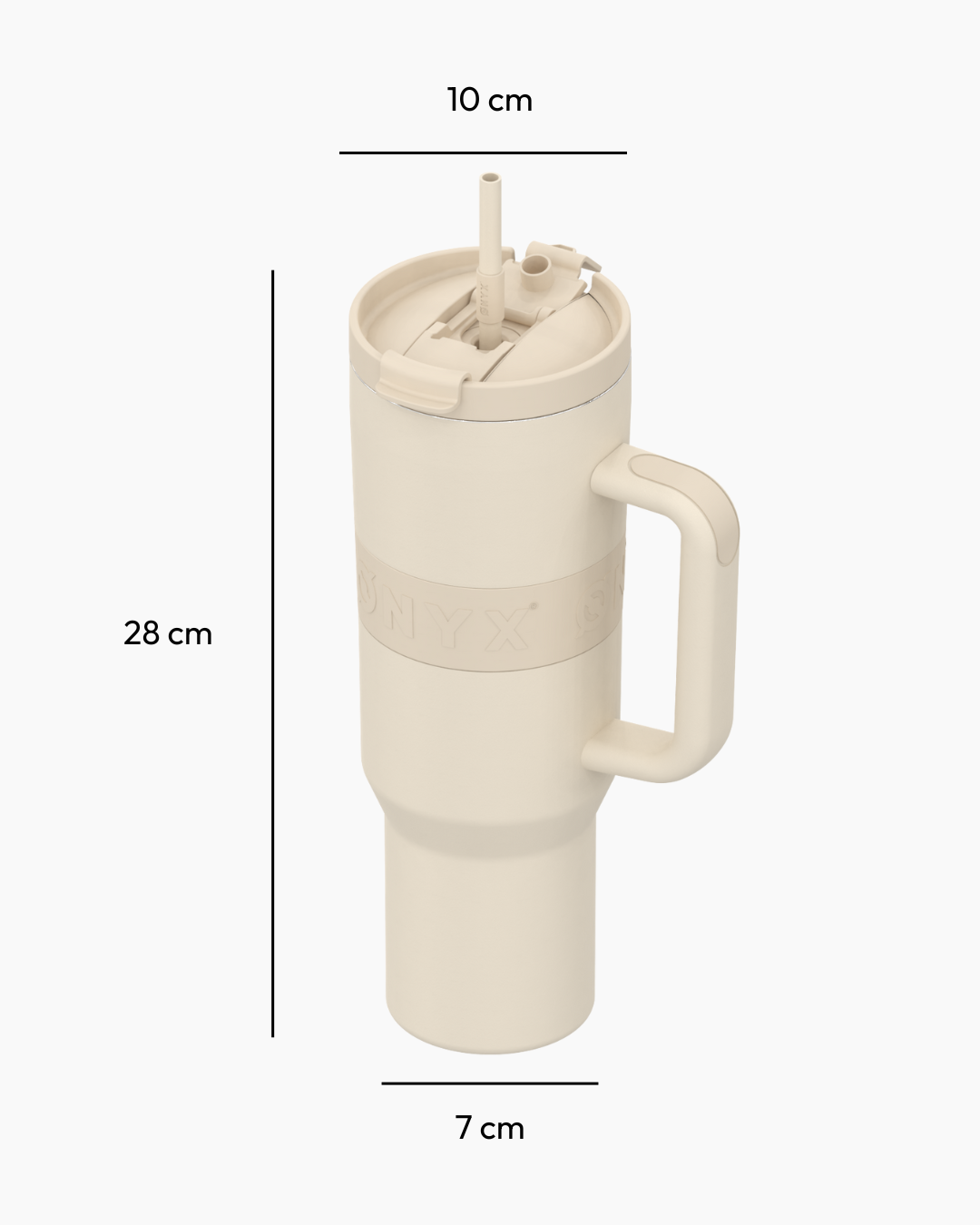 Drinkfles 2-in-1 tumbler 1200ml - beige