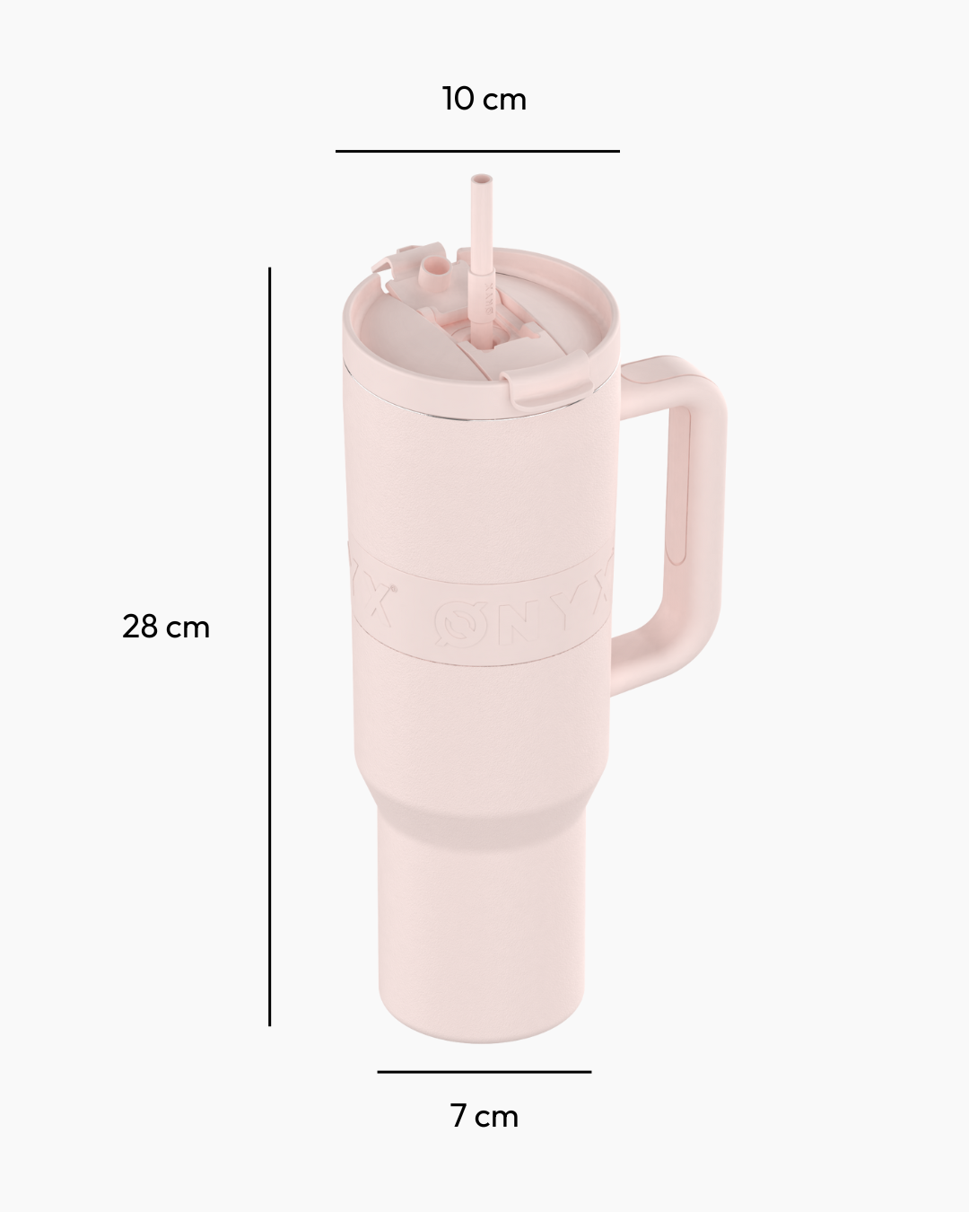 Drinkfles 2-in-1 tumbler 1200ml - roze