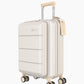 Hand luggage Suitcase with front pocket - 35L - Beige