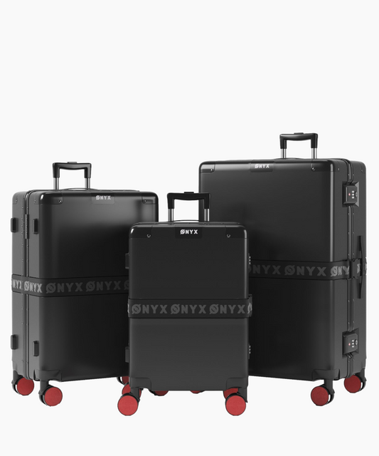 ONYX® Handbagage & Check-in koffer - 33/65L/100L - Zwart