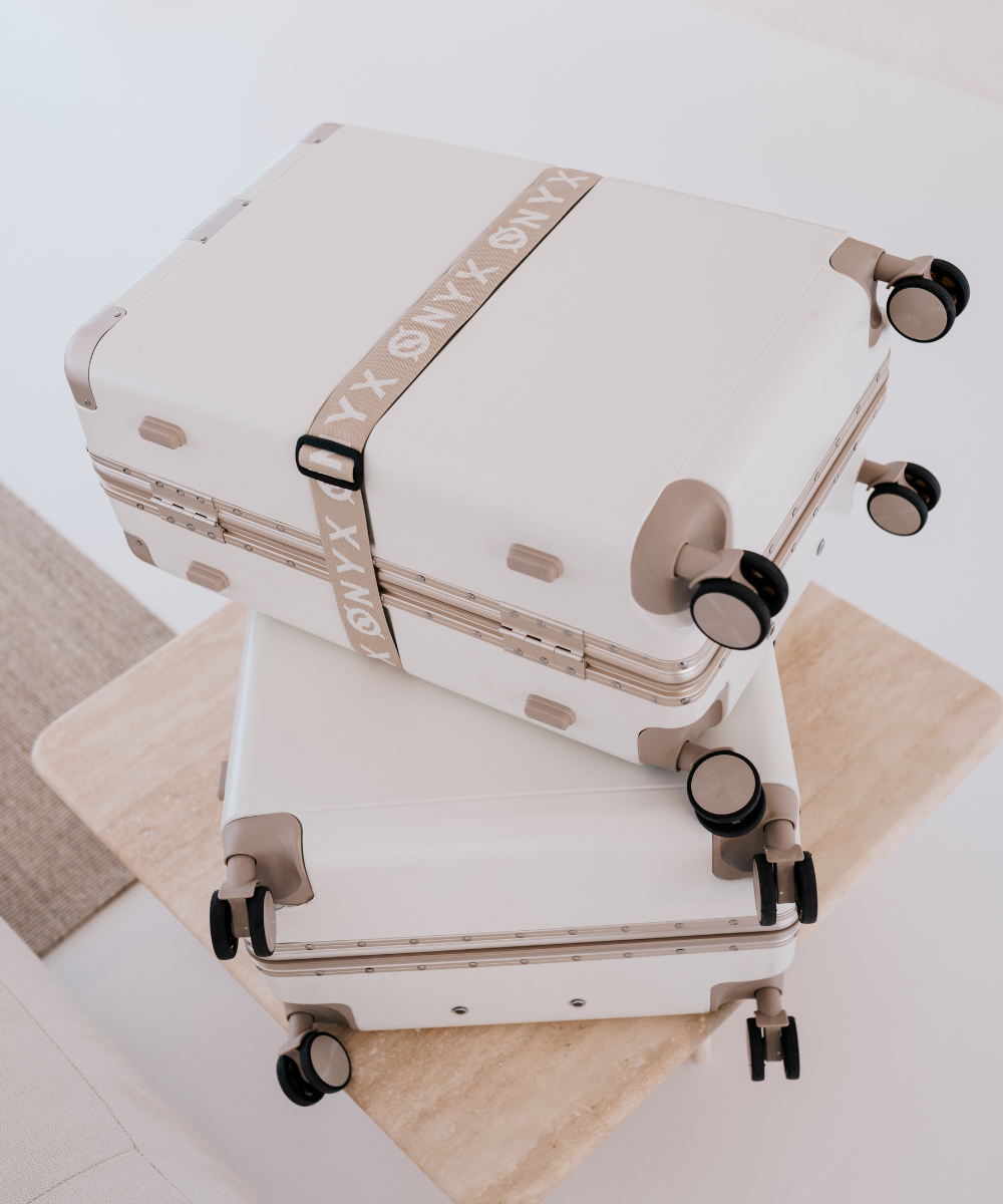 Kofferset 2-delig - Handbagage & Check-in koffer - 33/100L - Beige