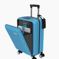 Hand luggage Suitcase with front pocket - 35L - Blue