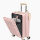 Hand luggage Suitcase with front pocket - 35L - Pink