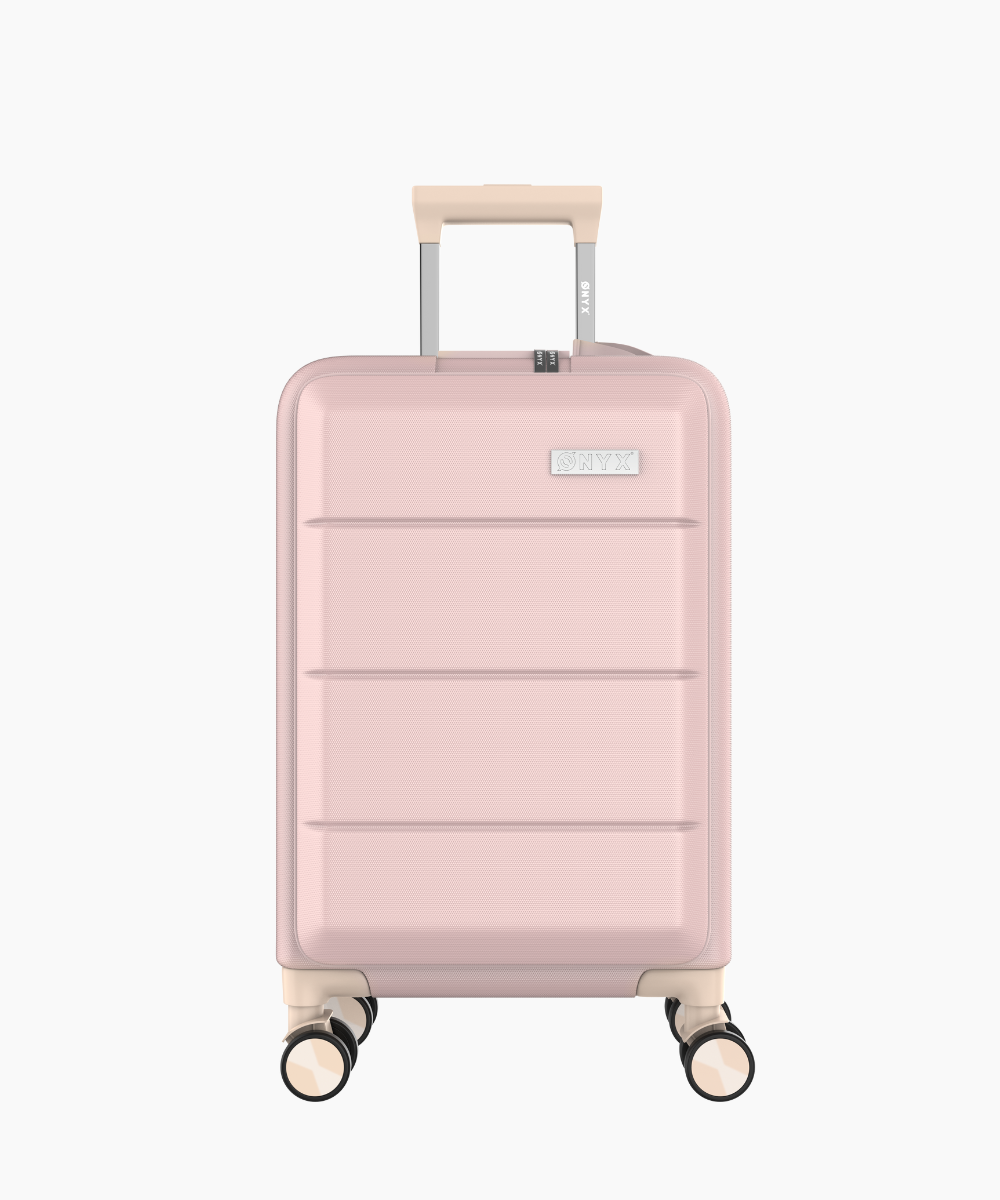 Hand luggage Suitcase with front pocket - 35L - Pink