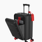 Hand luggage Suitcase with front pocket - 35L - Black